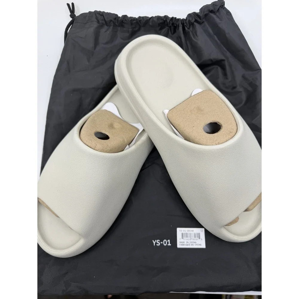 🔥Yeezy Slide Cream Men's Size 12 Foam Slides YS-01 BRAND NEW w/ Dust Bag!!🔥